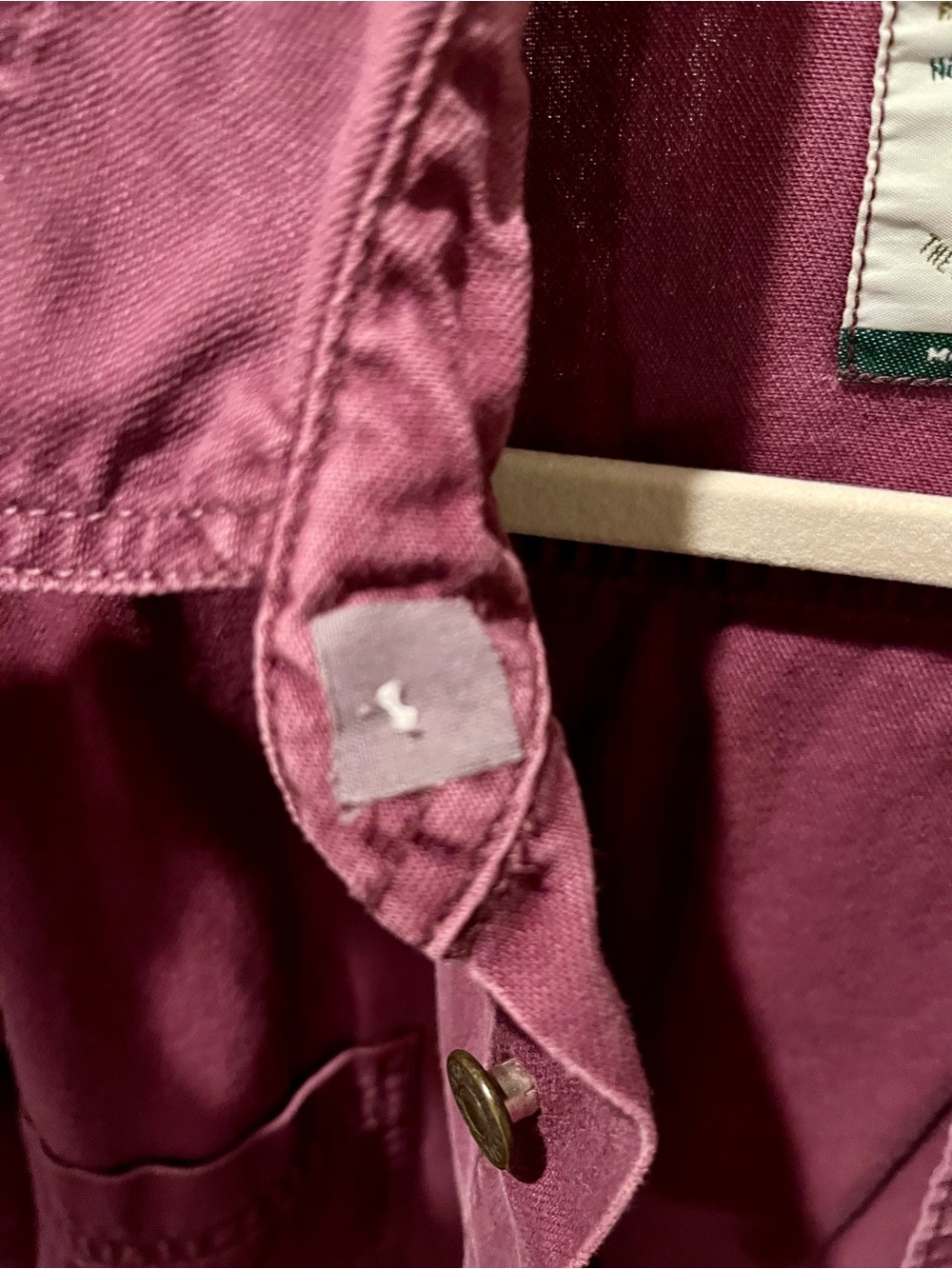 Vintage Levi's Men's Maroon Button-Up Shirt Jacket - Picture 12 of 12